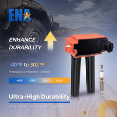 ENA ignition coil pack installed in a vehicle engine bay, ready for swap.