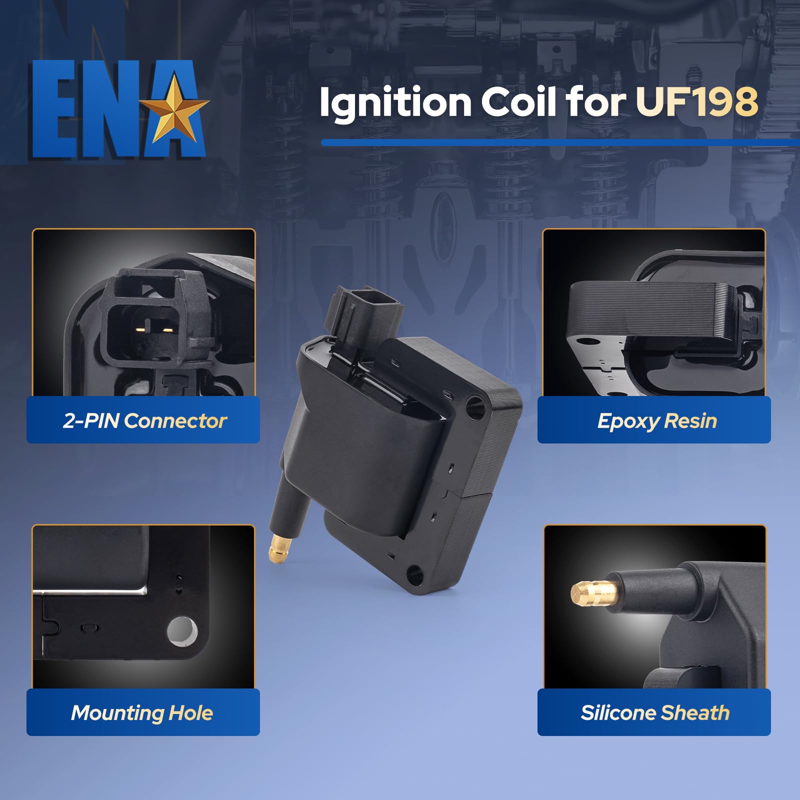 ENA ignition coil pack for Grand Cherokee—improved idle stability and ignition reliability