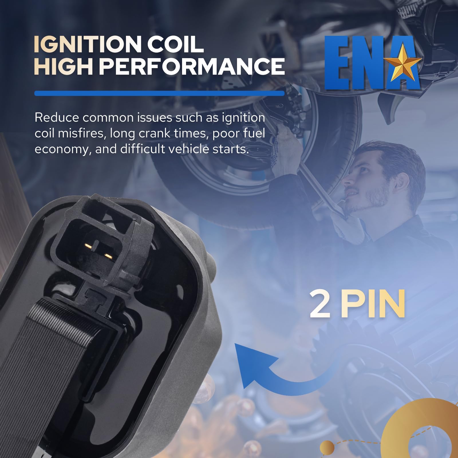 ENA ignition coil pack for Ram 2500 Van—consistent spark under load