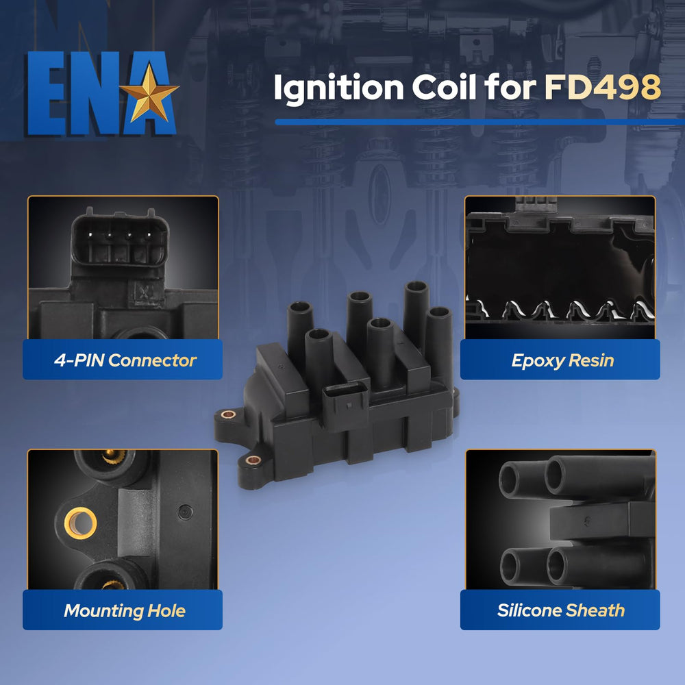 ENA ignition coil pack for Ranger 3.0L V6, dependable ignition under load.