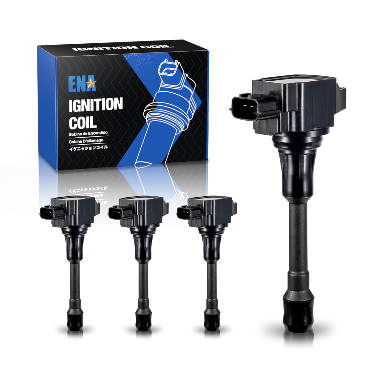 ENA ignition coil pack four-pack packaging ready for replacement