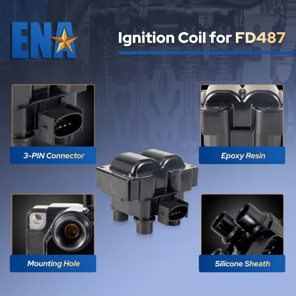 ENA ignition coil pack side angle — highlights broad vehicle compatibility