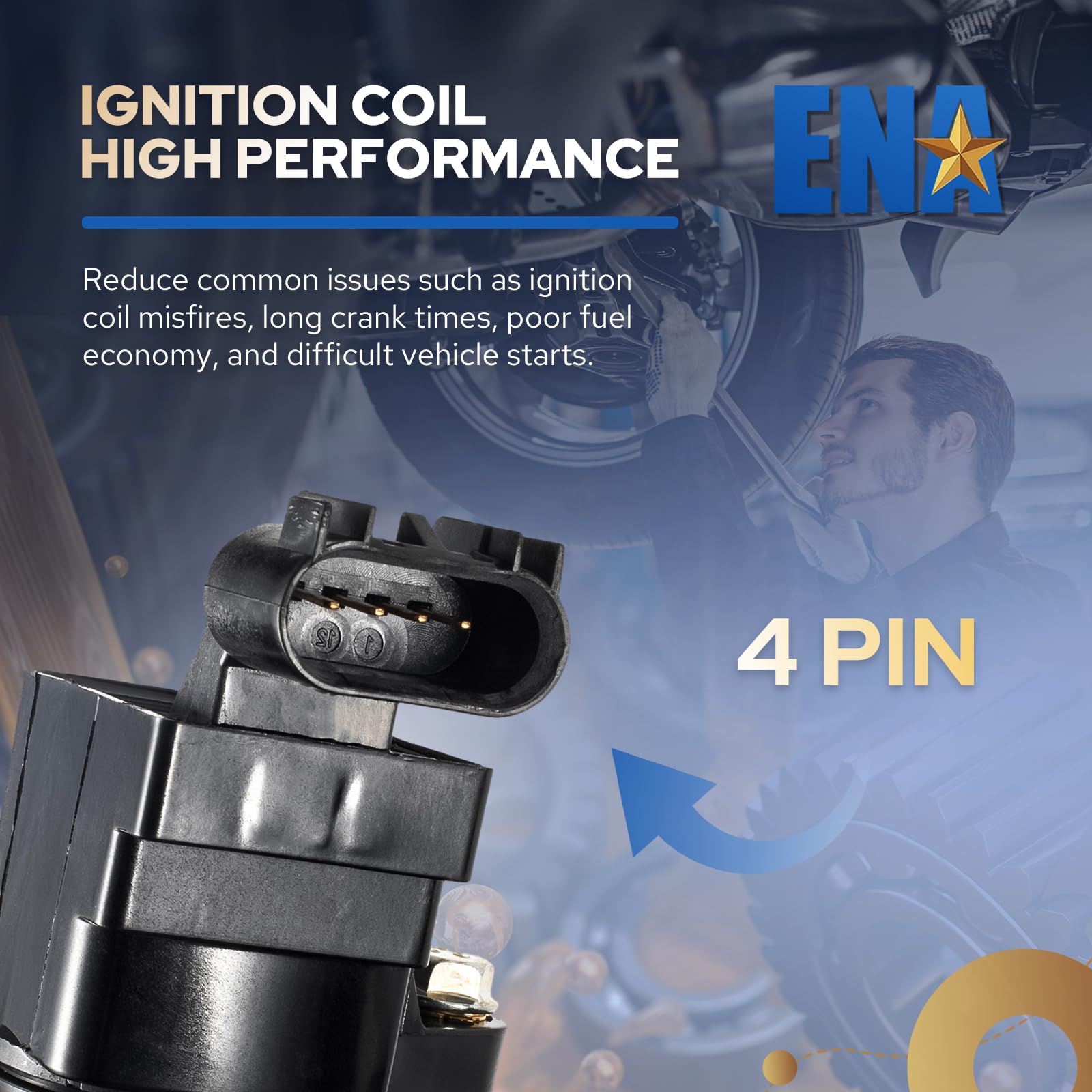 ENA ignition coil UF491 compatibility list aids accurate vehicle matching