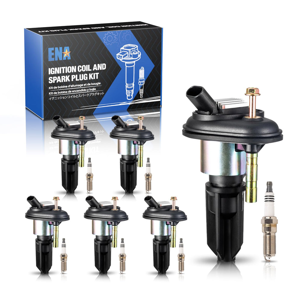 ENA ignition coils 6pc closeup showing durable build for reliable fit