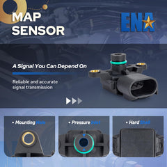 ENA MAP sensor installed in the engine bay for accurate readings