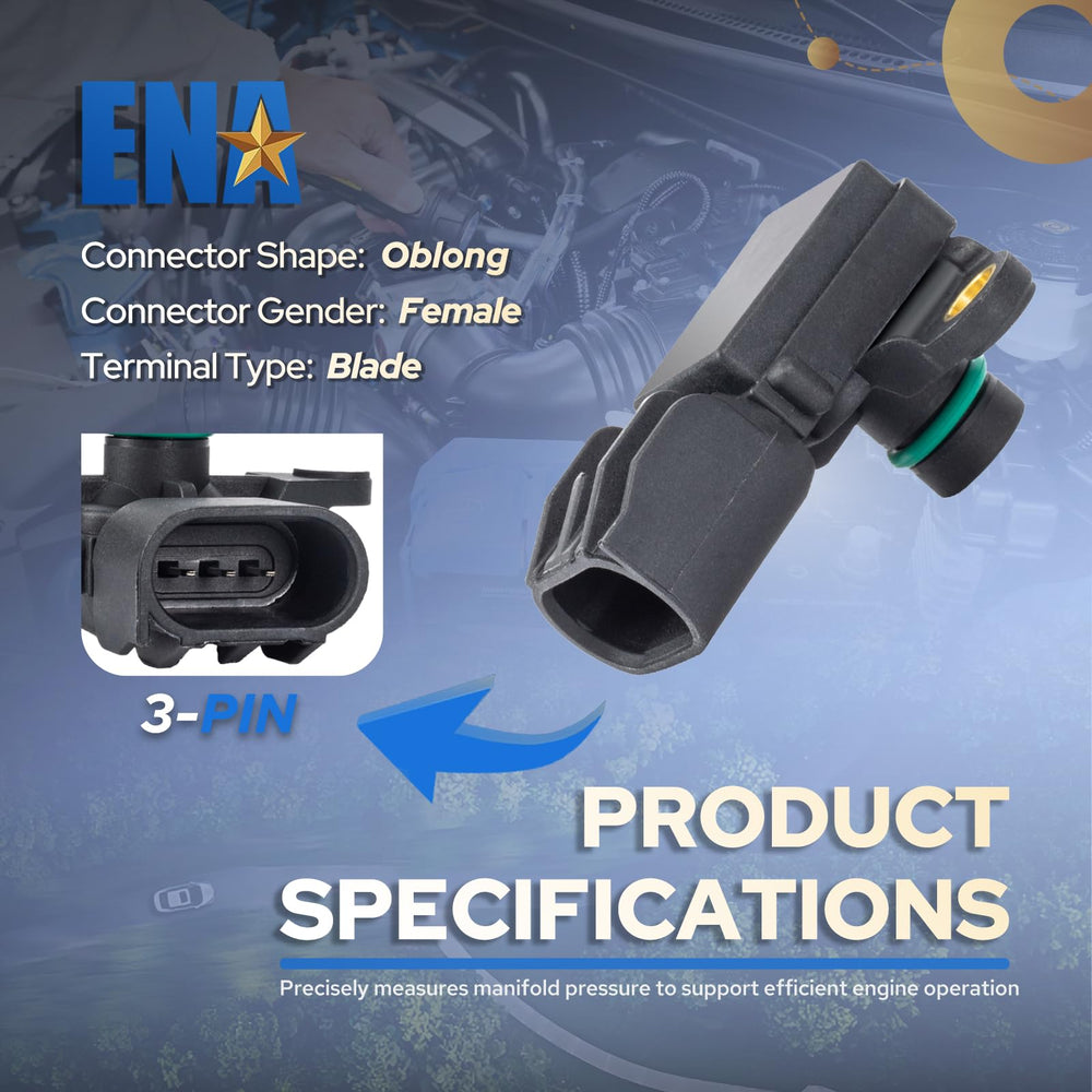 Package contents include one ENA MAP sensor and warranty information