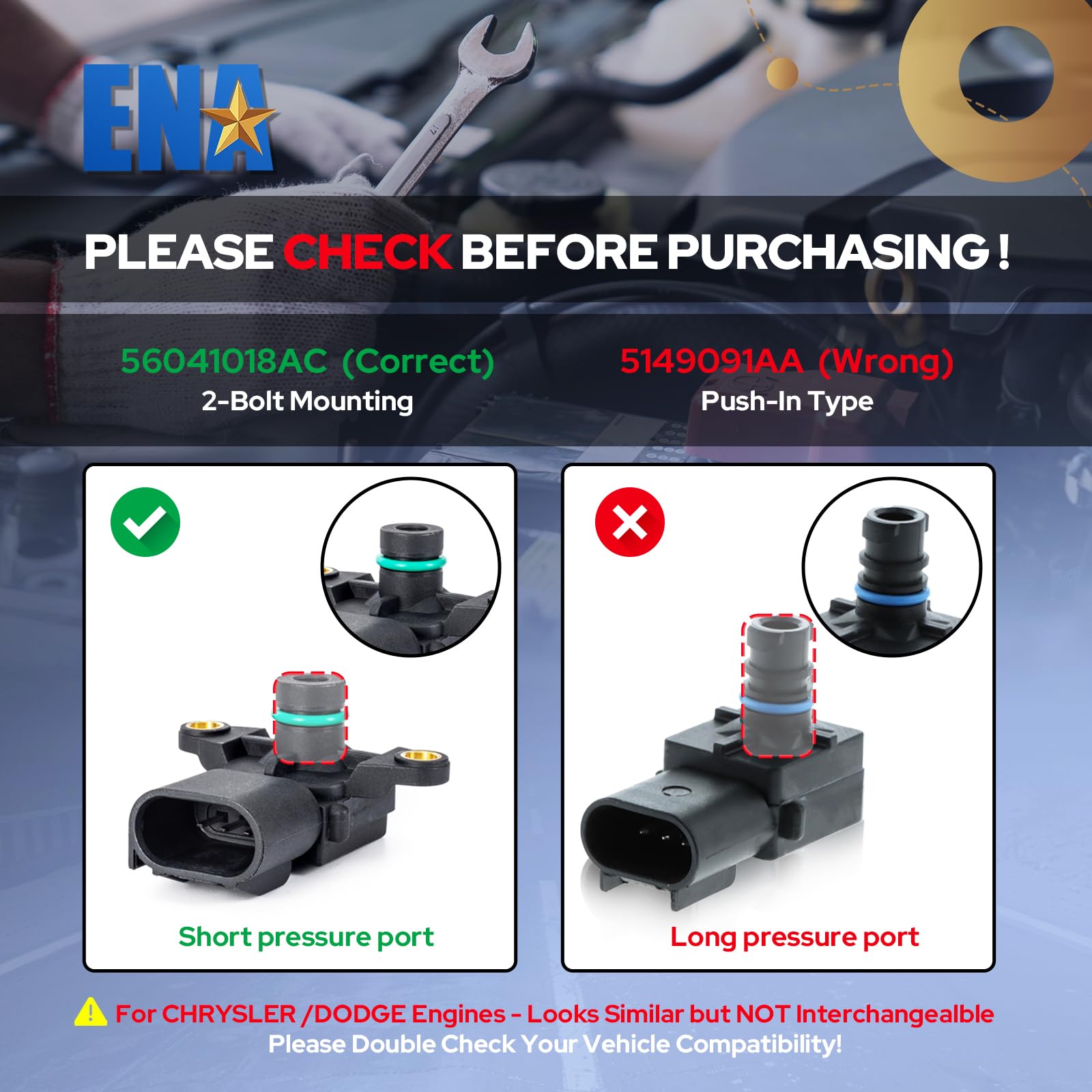 ENA MAP sensor packaging ready for installation