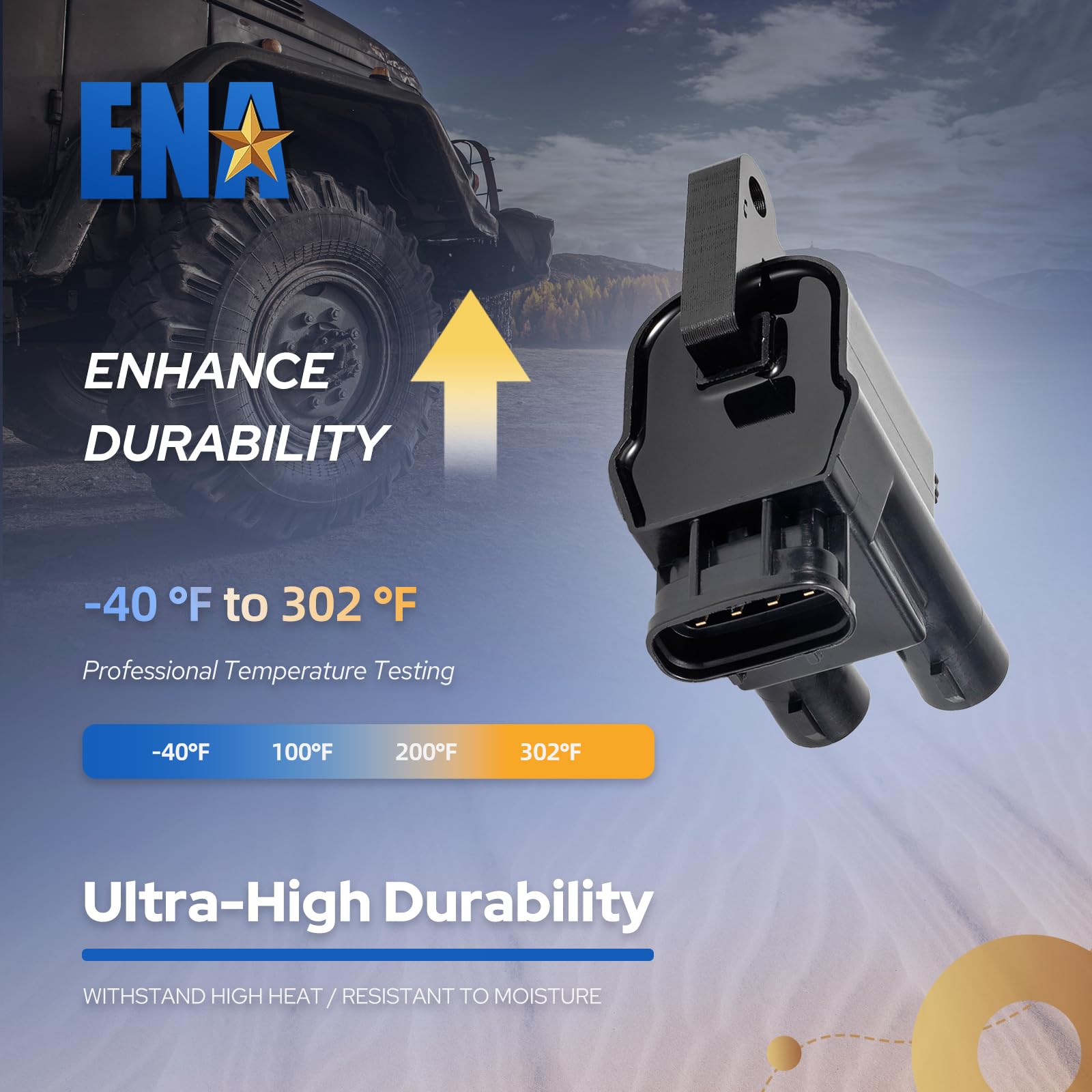 ENA oe-style coil design for seamless fit