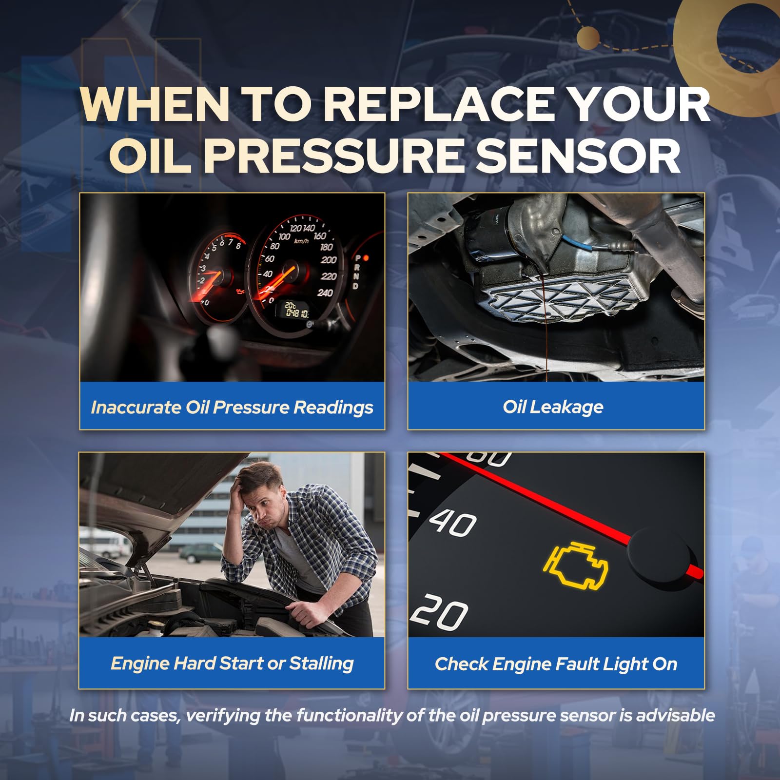 ENA oil pressure sensor switch compatibility chart highlighting fitment