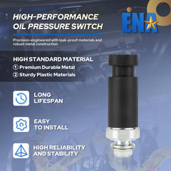 ENA oil pressure sensor switch installation view in a GM engine bay