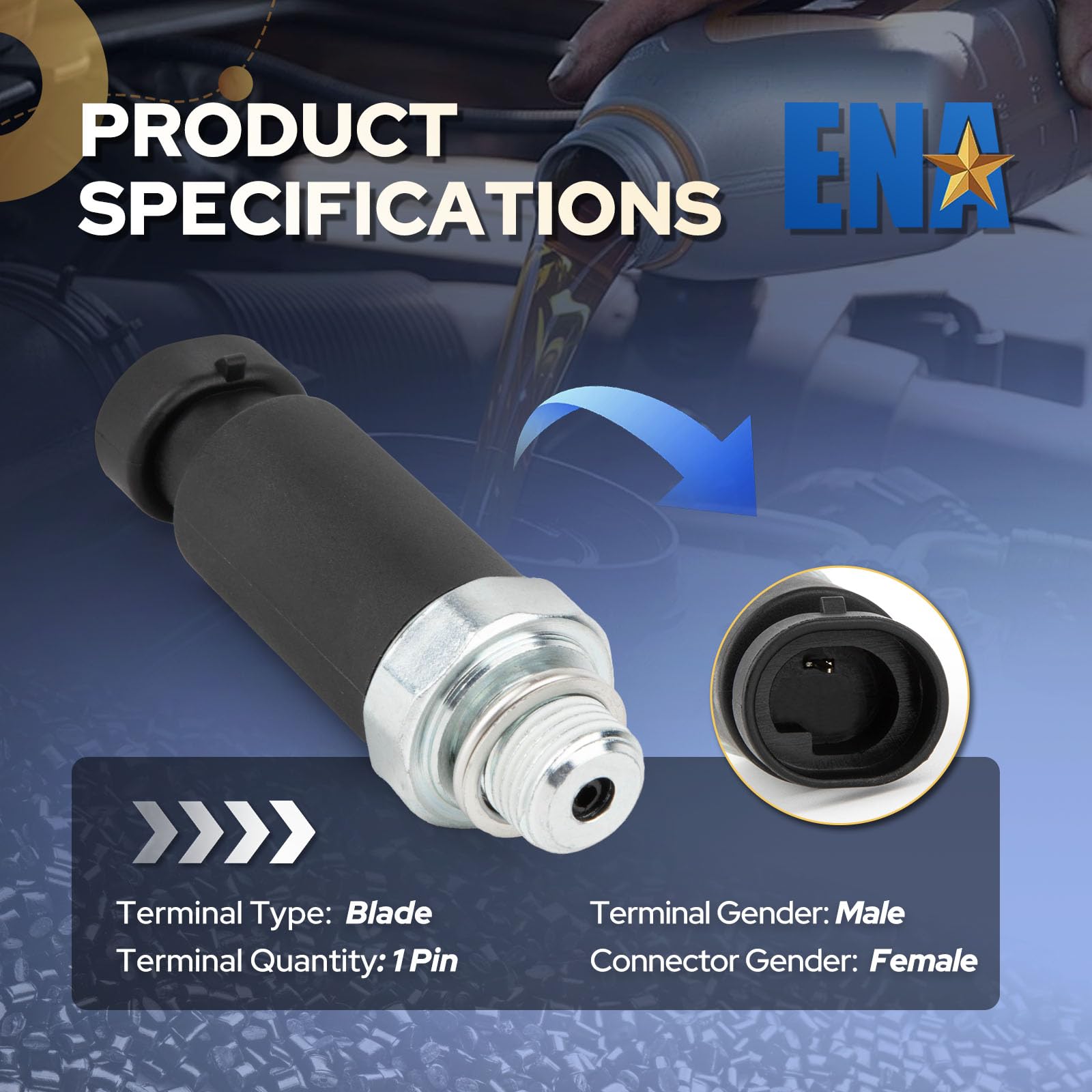 ENA oil pressure sensor switch packaging and included hardware