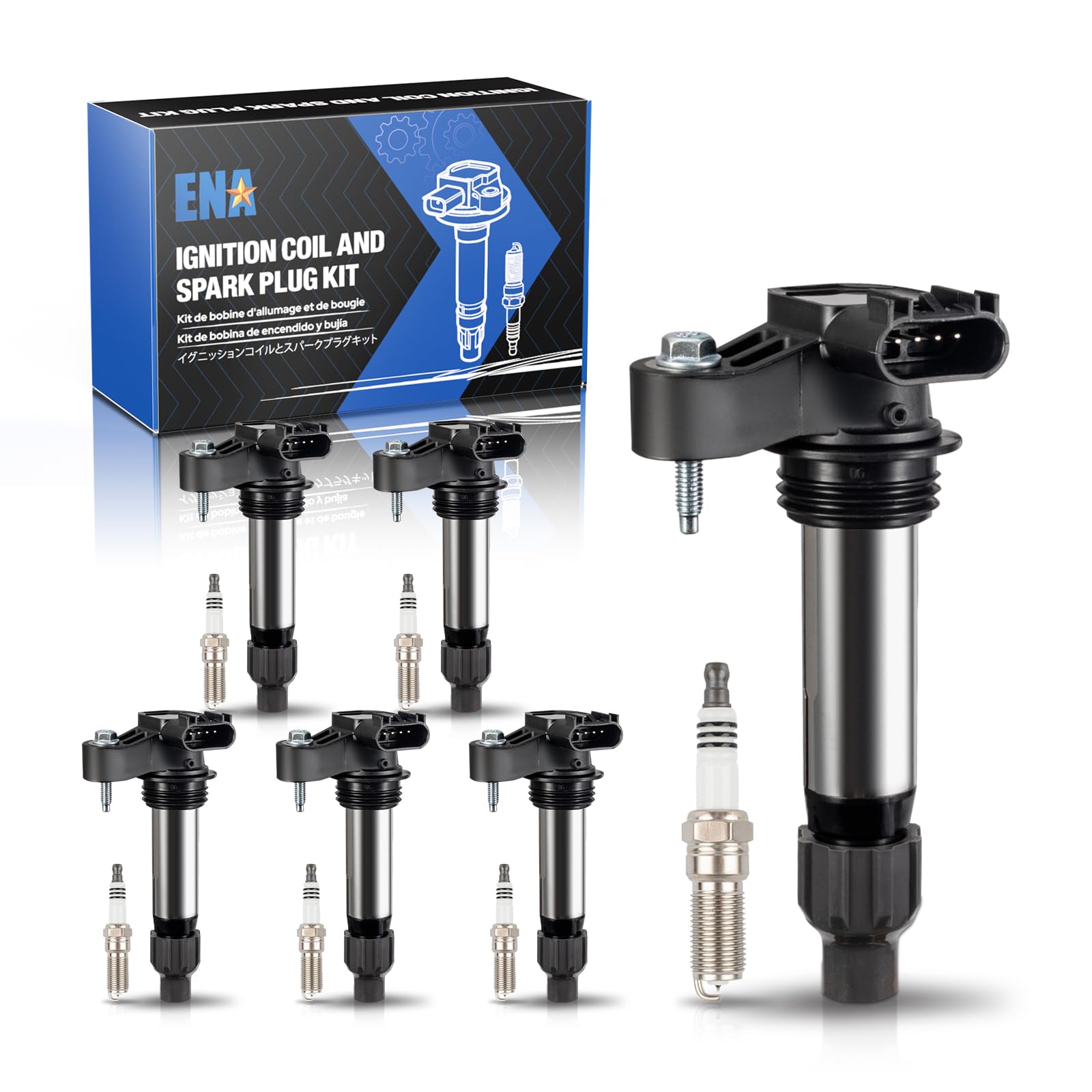 ENA Pack6 ignition coils assembly for GM 3.6L V6 engines ensures reliable starts.