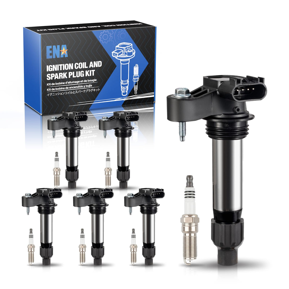ENA Pack6 ignition coils assembly for GM 3.6L V6 engines ensures reliable starts.