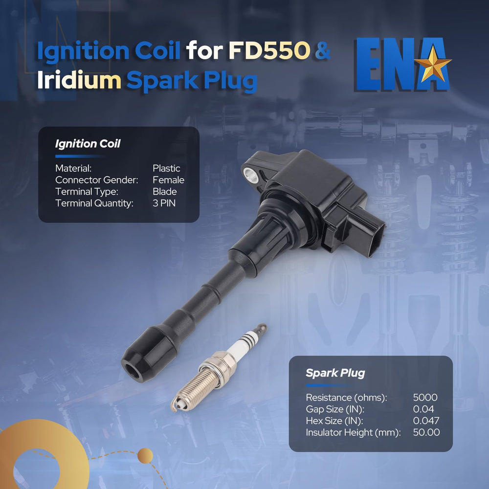 ENA UF550 part-number label aids quick, accurate replacement