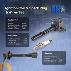 ENA platinum spark plugs provide consistent firing and smoother idle