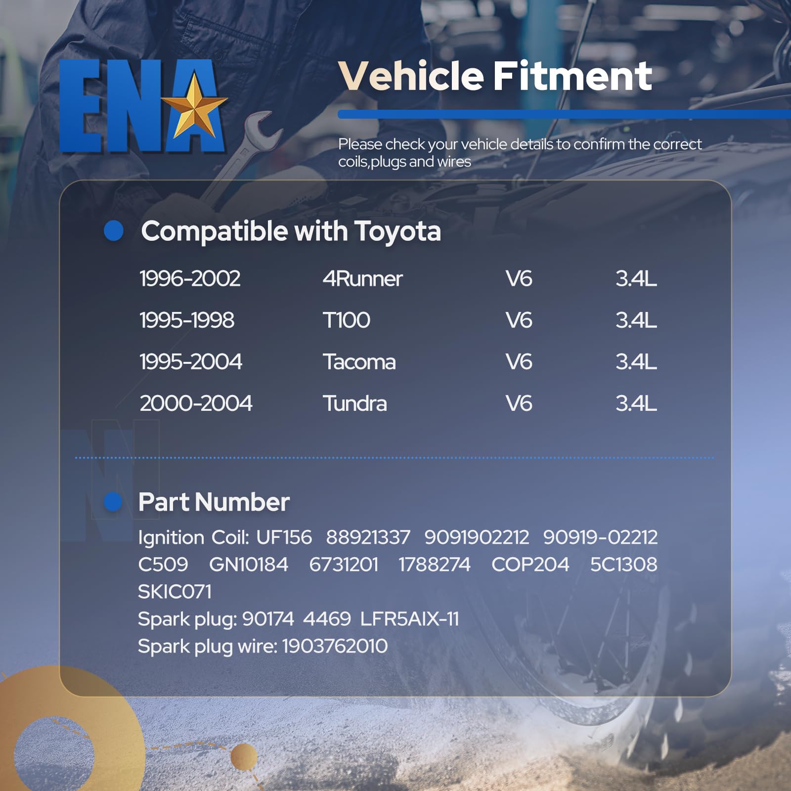 Quality-tested ENA ignition components deliver dependable operation