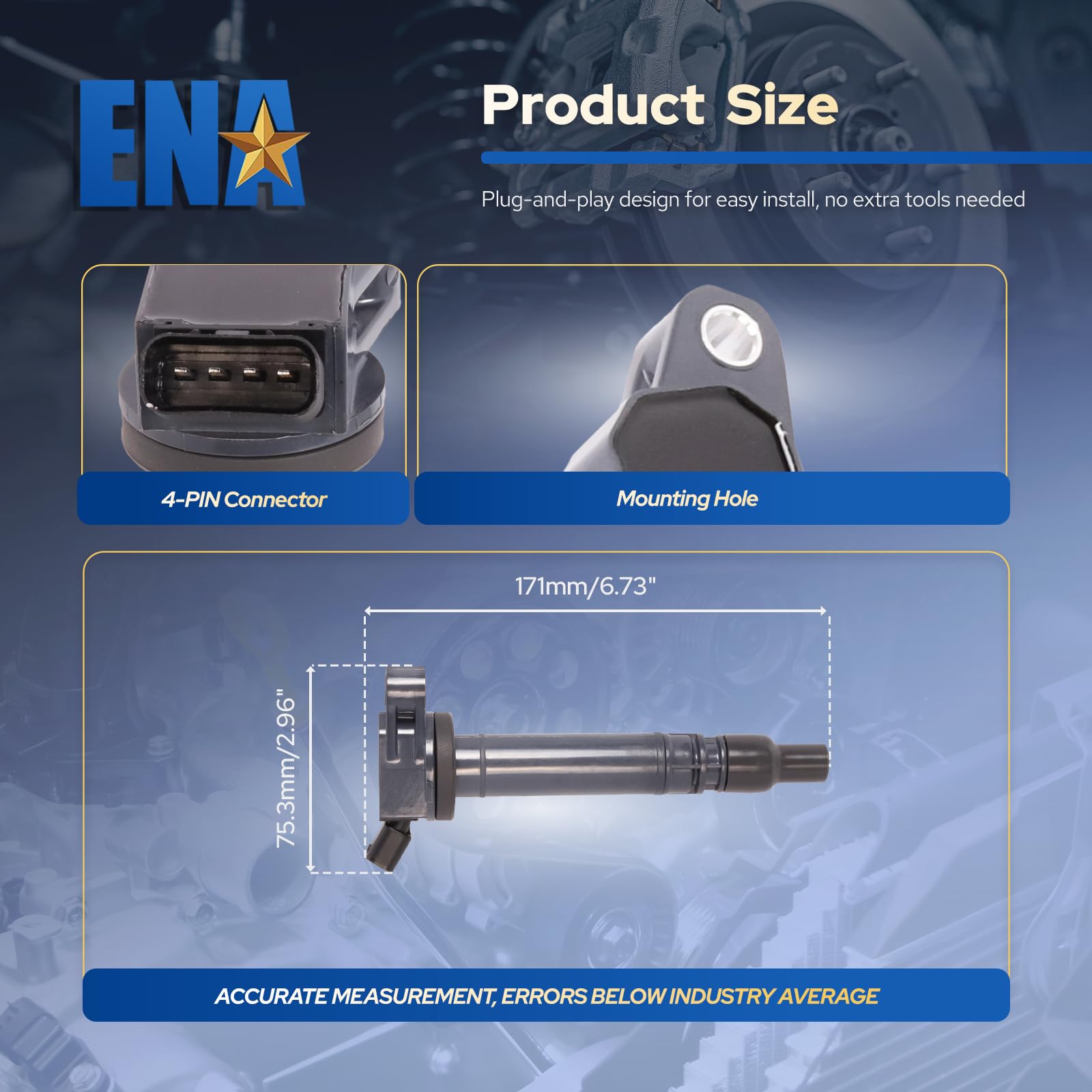 ENA quick-install guide included to support easy replacement.