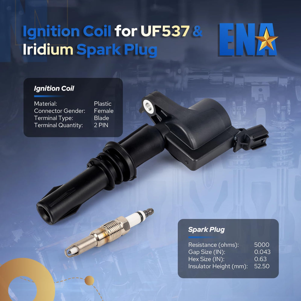 Reference numbers help verify correct replacement compatibility for ENA set.