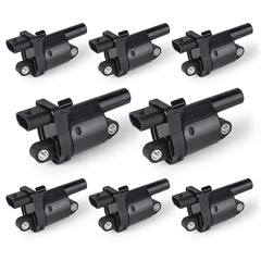 ENA UF414 eight-pack ignition coils, front view, plug-and-play installation ready.