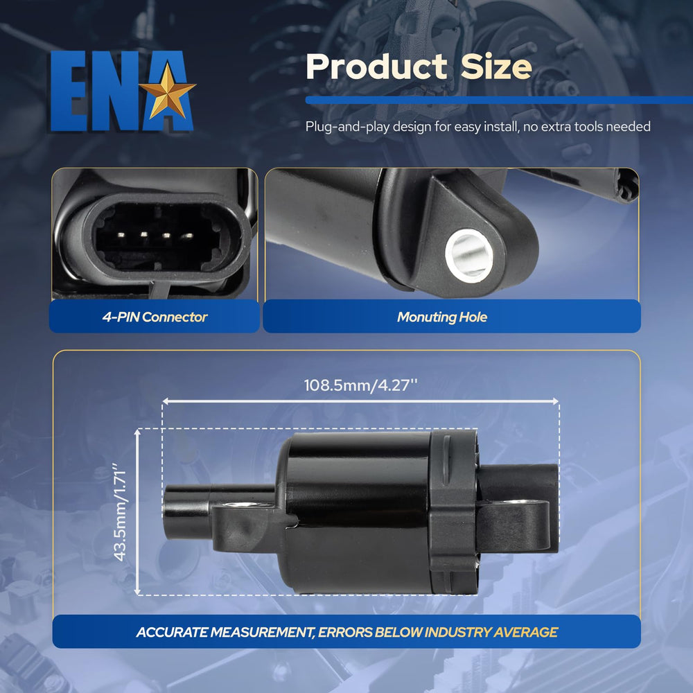 ENA UF414 coil set installation-ready for Silverado and Escalade.