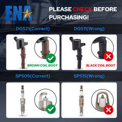 ENA SP509 platinum spark plug close-up showing wear resistance