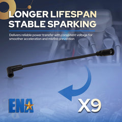 ENA spark plug wire set cable bundle with durable insulation.