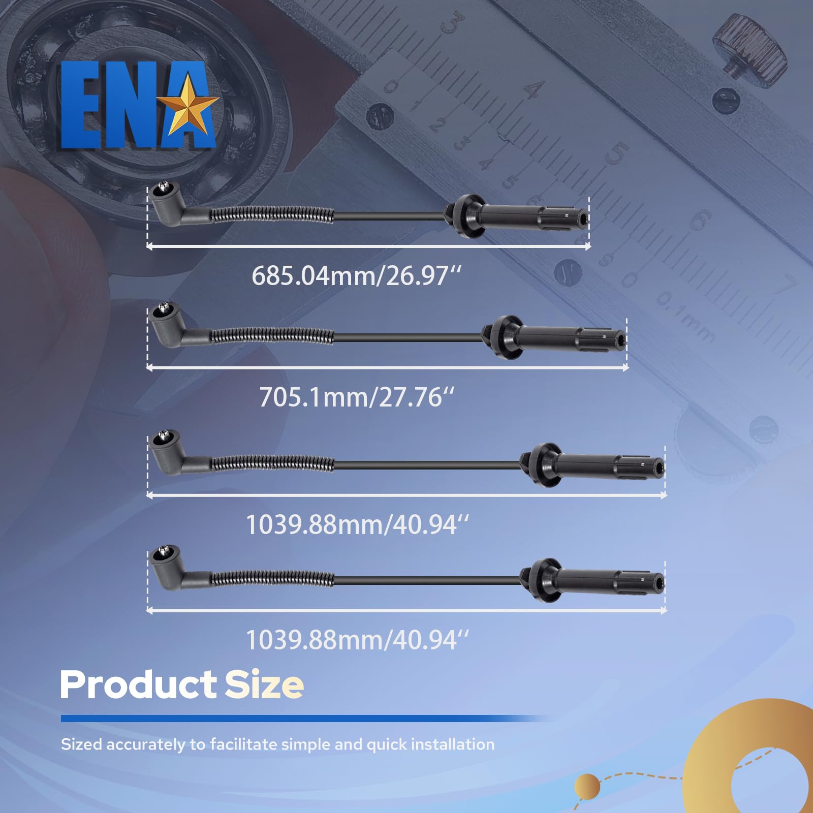 ENA spark plug wires highlight potential smoother throttle response for vehicles