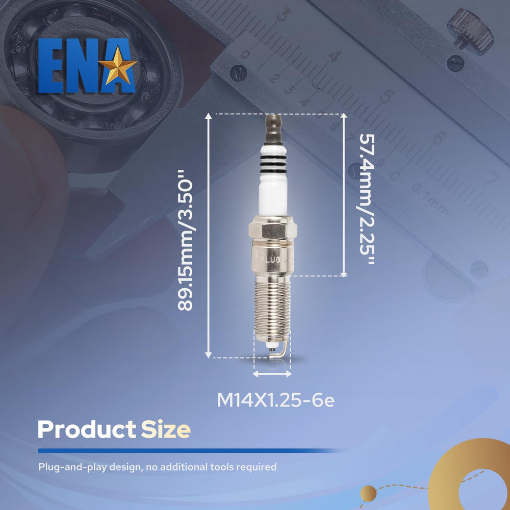 ENA Spark Plugs 16-pack packaging open, inspection prior to installation.