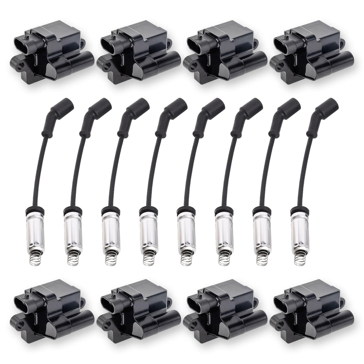 ENA square ignition coils UF271 pack for GM vehicle compatibility.
