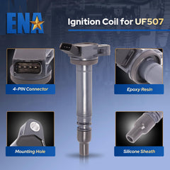 ENA ignition coil pack on Toyota Sequoia application suitable for V8 engines.