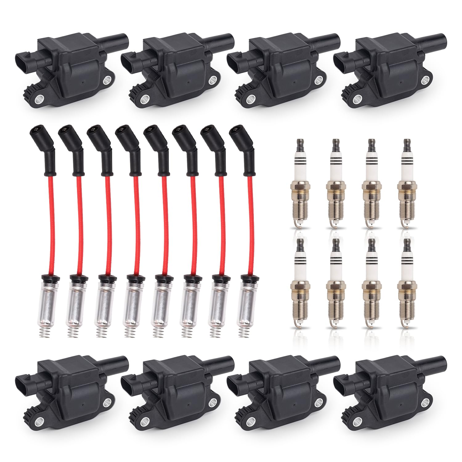 ENA UF413 square ignition coil 8-pack highlights durable construction for reliable ignition.