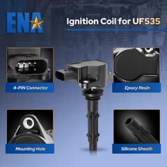 Bolt-on mounting area of ENA UF535 ignition coil pack.