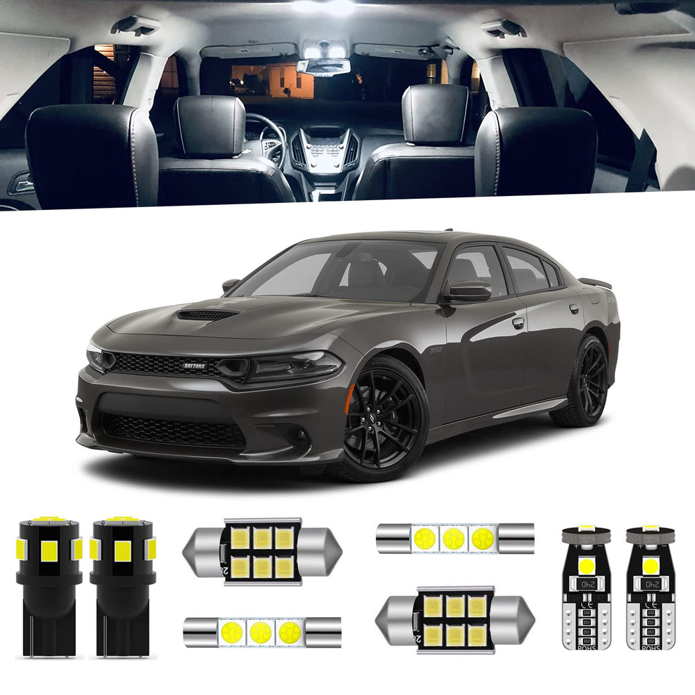 Endpage Charger map light upgrade for brighter interior visibility during night driving.