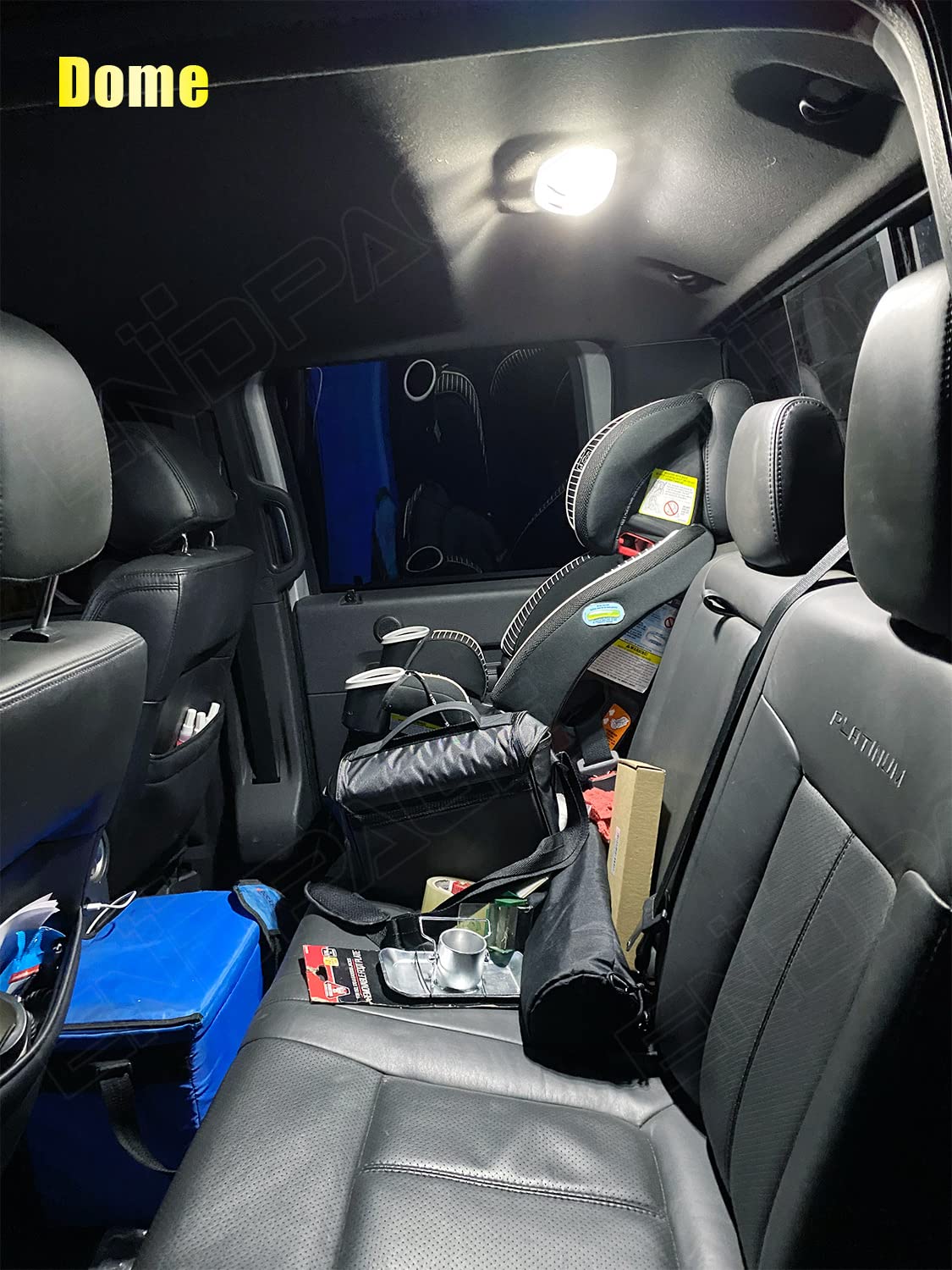 ENDPAGE F150 cargo light brightens the cargo area during trips