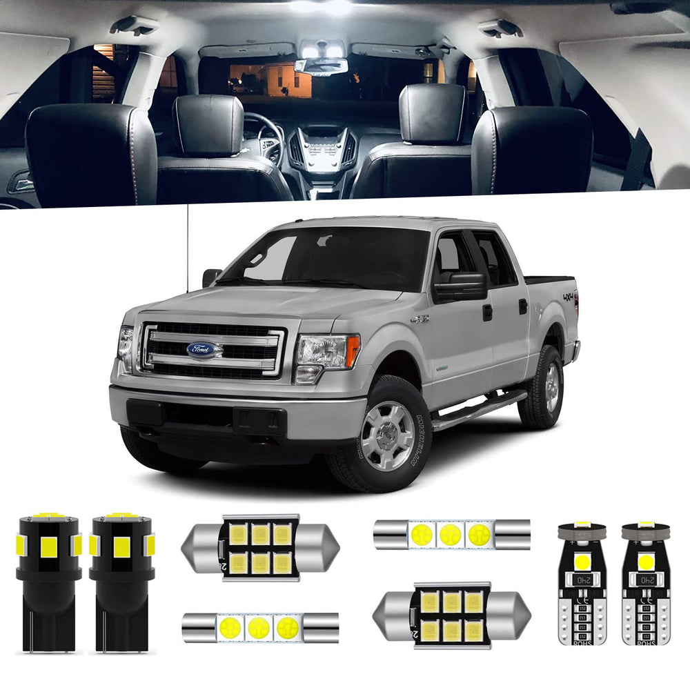 ENDPAGE F150 front map light with bright 6000K illumination for night driving
