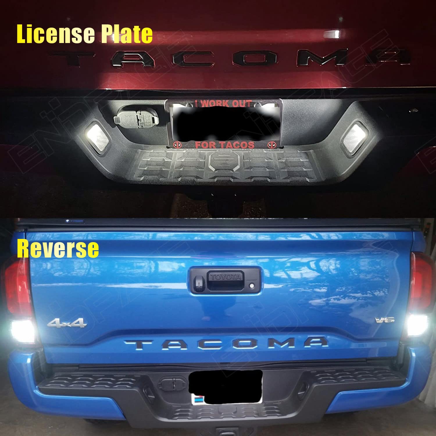 ENDPAGE reverse light assists safe parking with bright rear view.