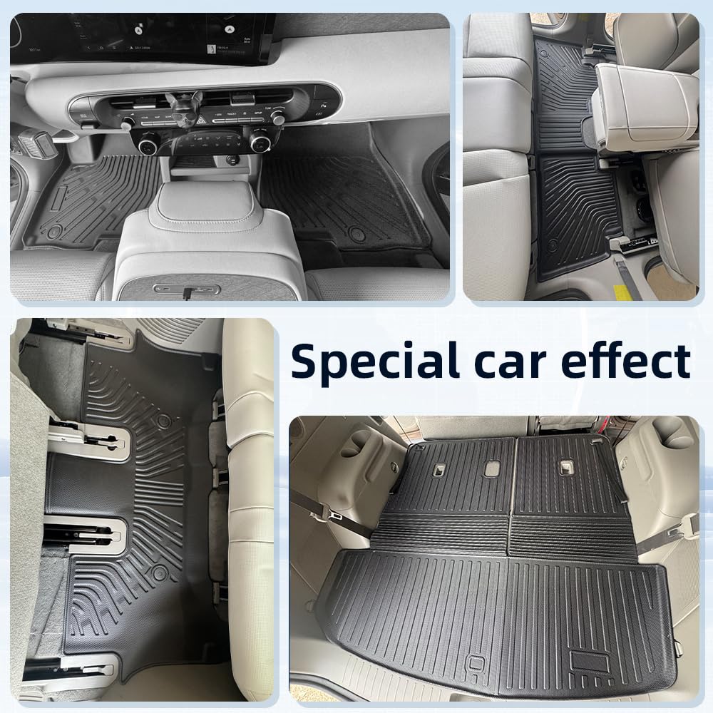EnergyyWing cargo mat with backrest protector helps organize the cargo area.