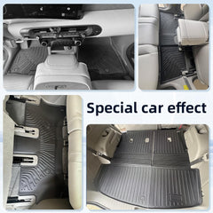 EnergyyWing cargo mat with backrest protector helps organize the cargo area.