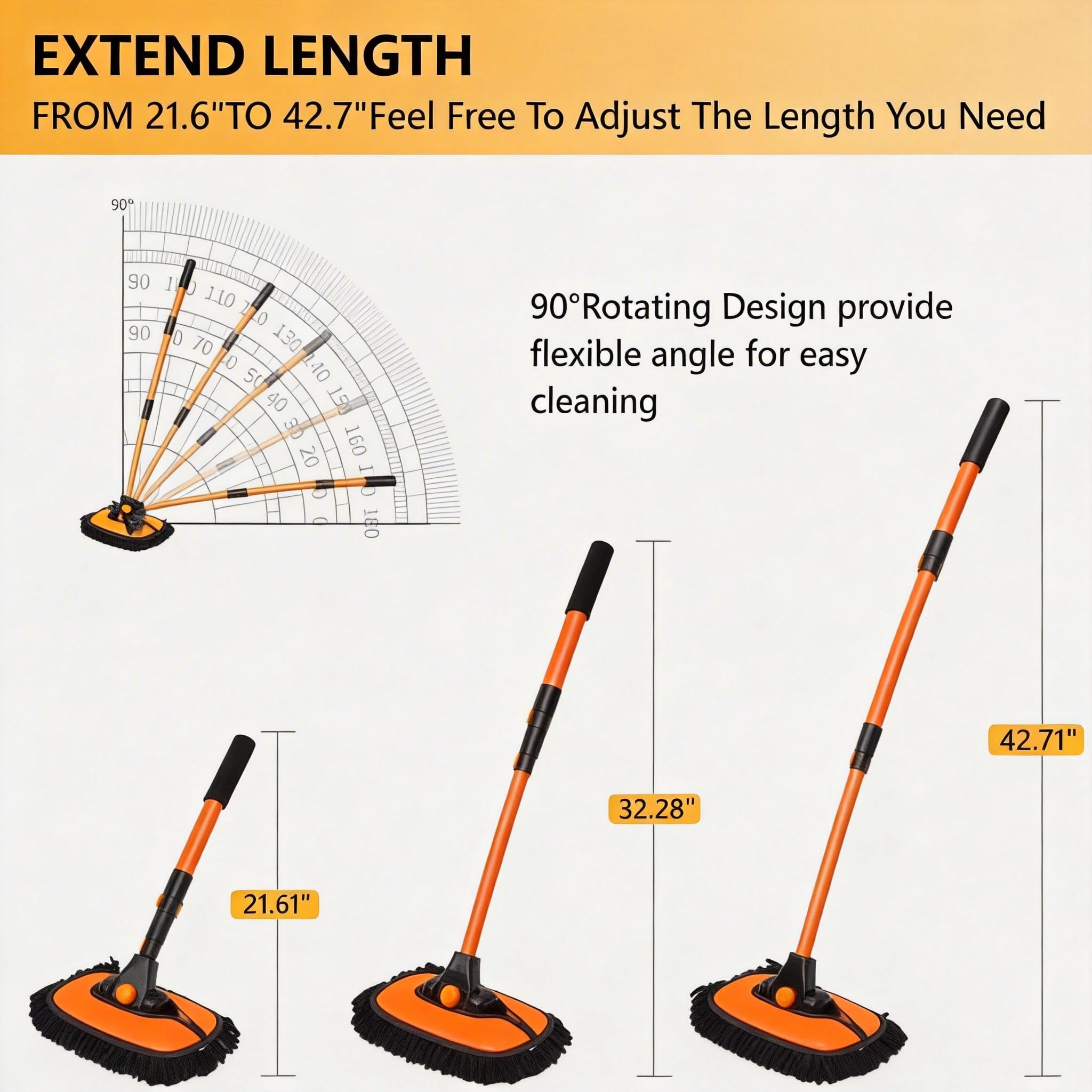 NEZENO 15-degree curved rod in action reaches roofs easily