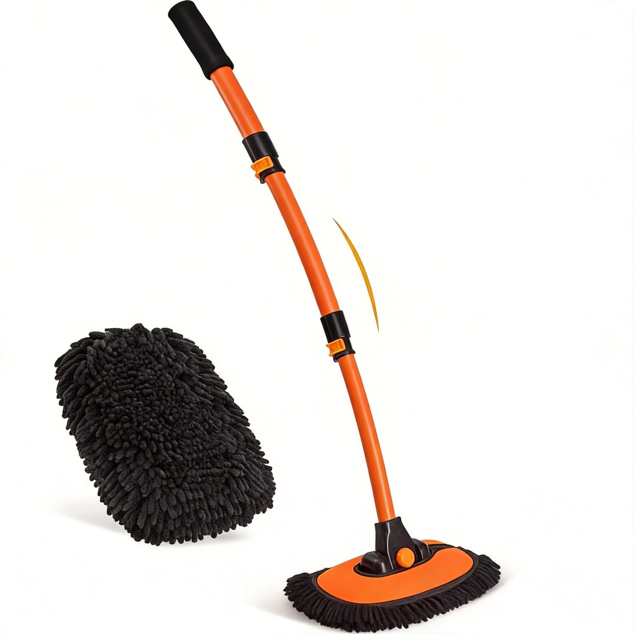 NEZENO 43'' car wash brush top view with extended reach for tall vehicles