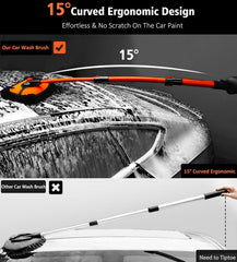 NEZENO 43-inch telescopic handle extended for high-area cleaning