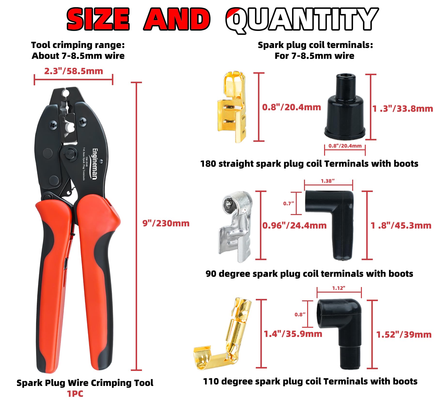 ENGINEMAN ergonomic non slip handles reduce hand fatigue during use.