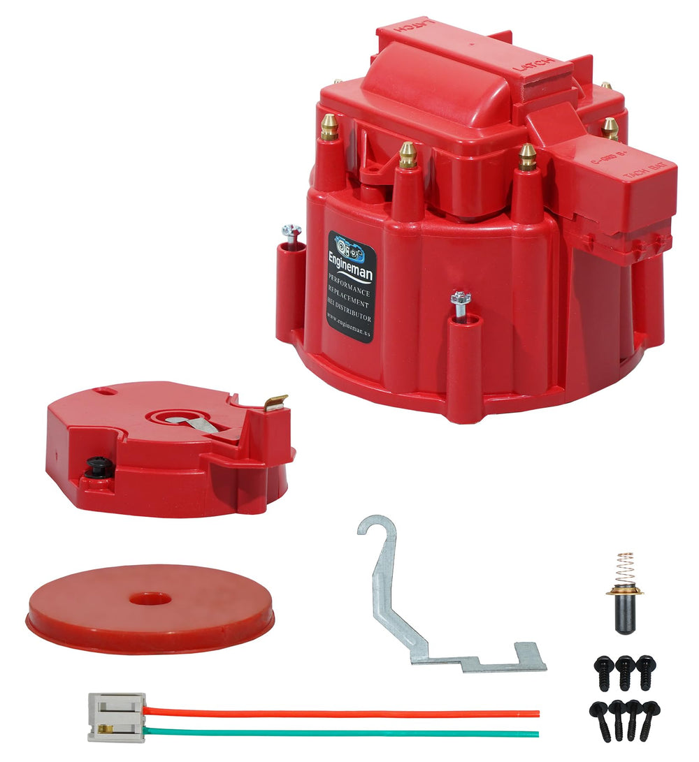 Engineman HEI cap with brass terminals for reliable ignition
