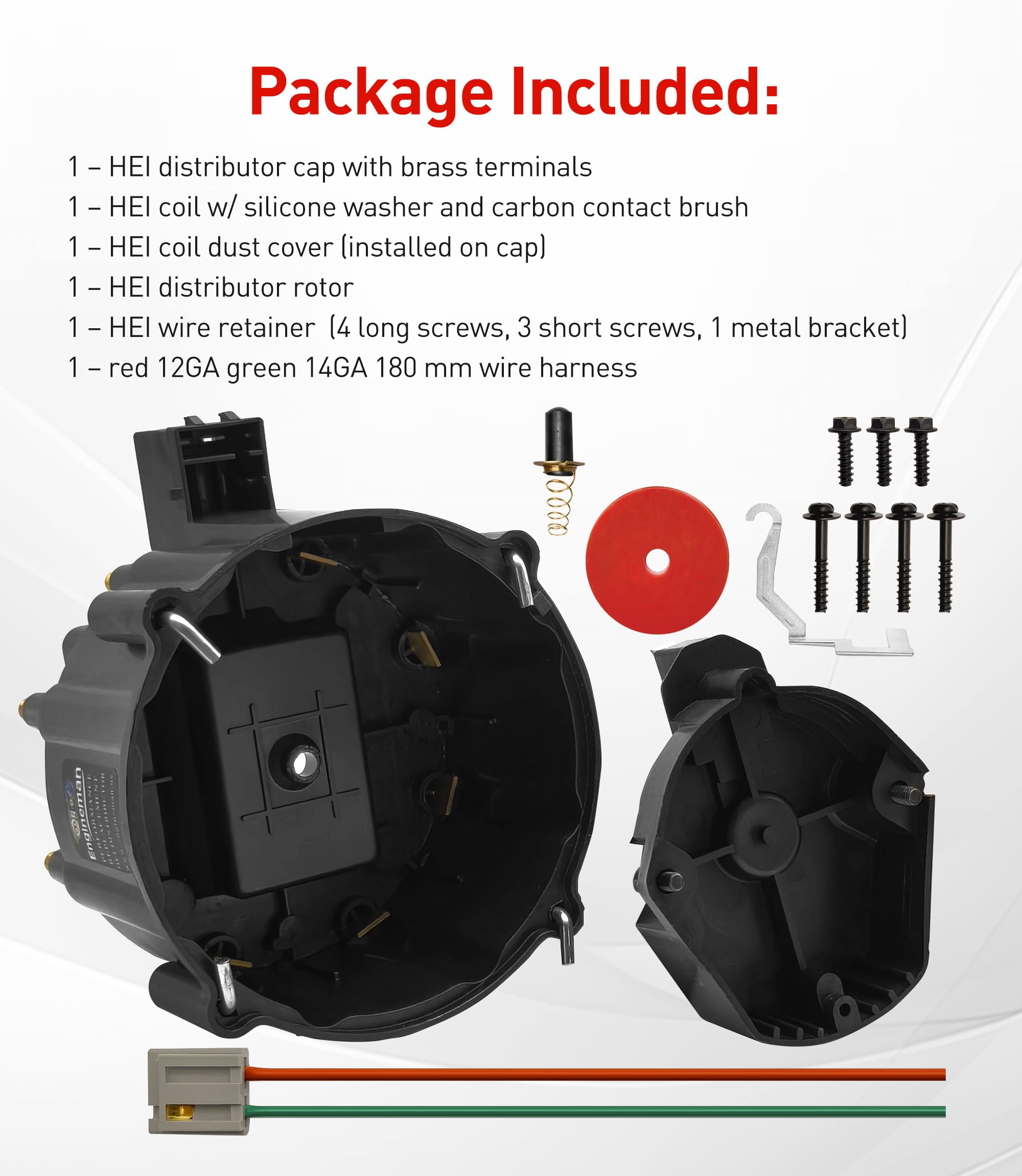 ENGINEMAN HEI carbon brush included supports consistent spark path.