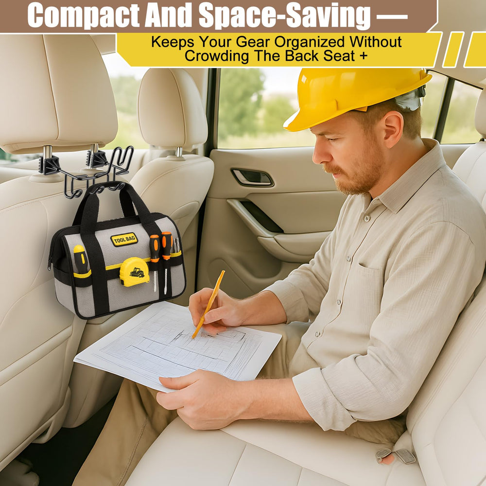 Enhon headrest post fits up to half an inch for secure mounting.