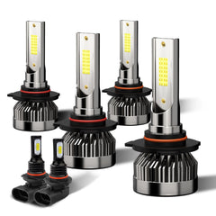 ENJOYAKOM Silverado fog light bulbs 6000K pack six for brighter visibility.