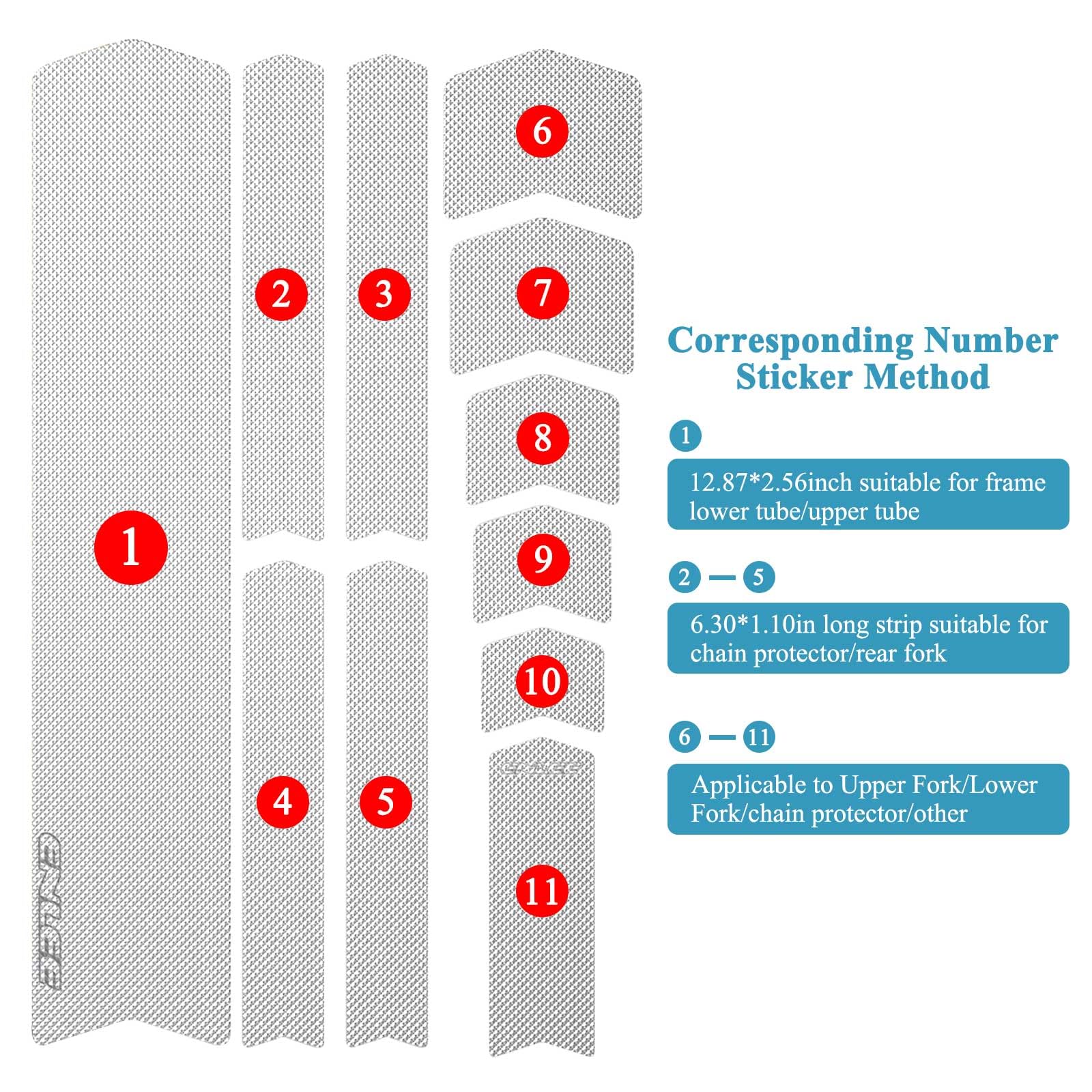 ENLEE clear honeycomb protector provides bubble-free adherence on curves.