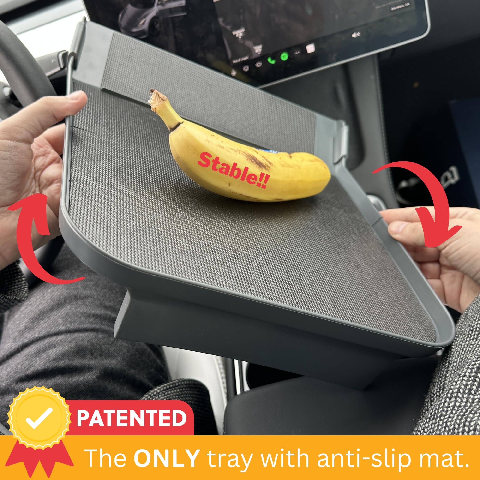 Ennovatools Alset Tray passenger table supports snacks and devices on the road.