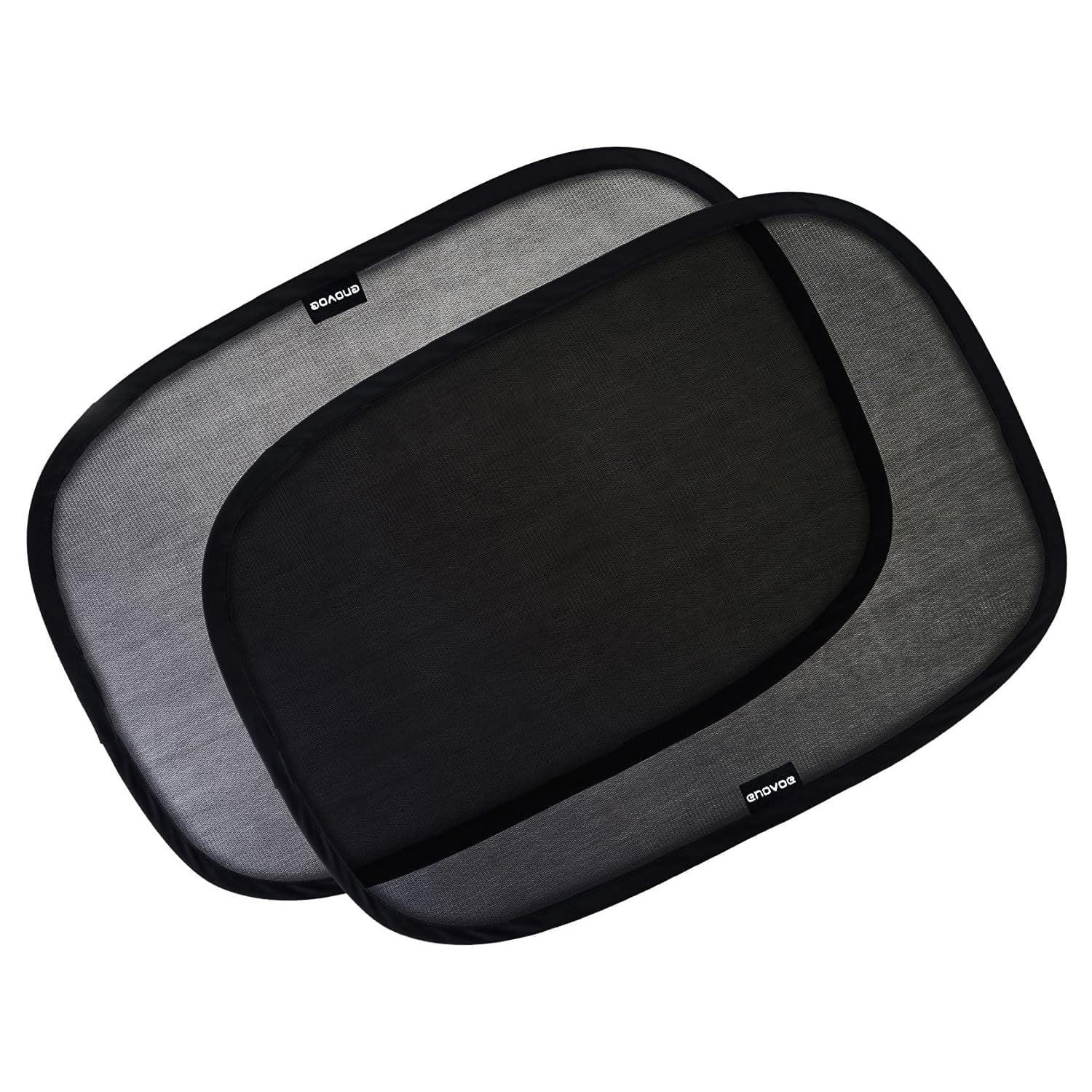 Enovoe car window shades 4-pack front view blocks UV and reduces glare for kids