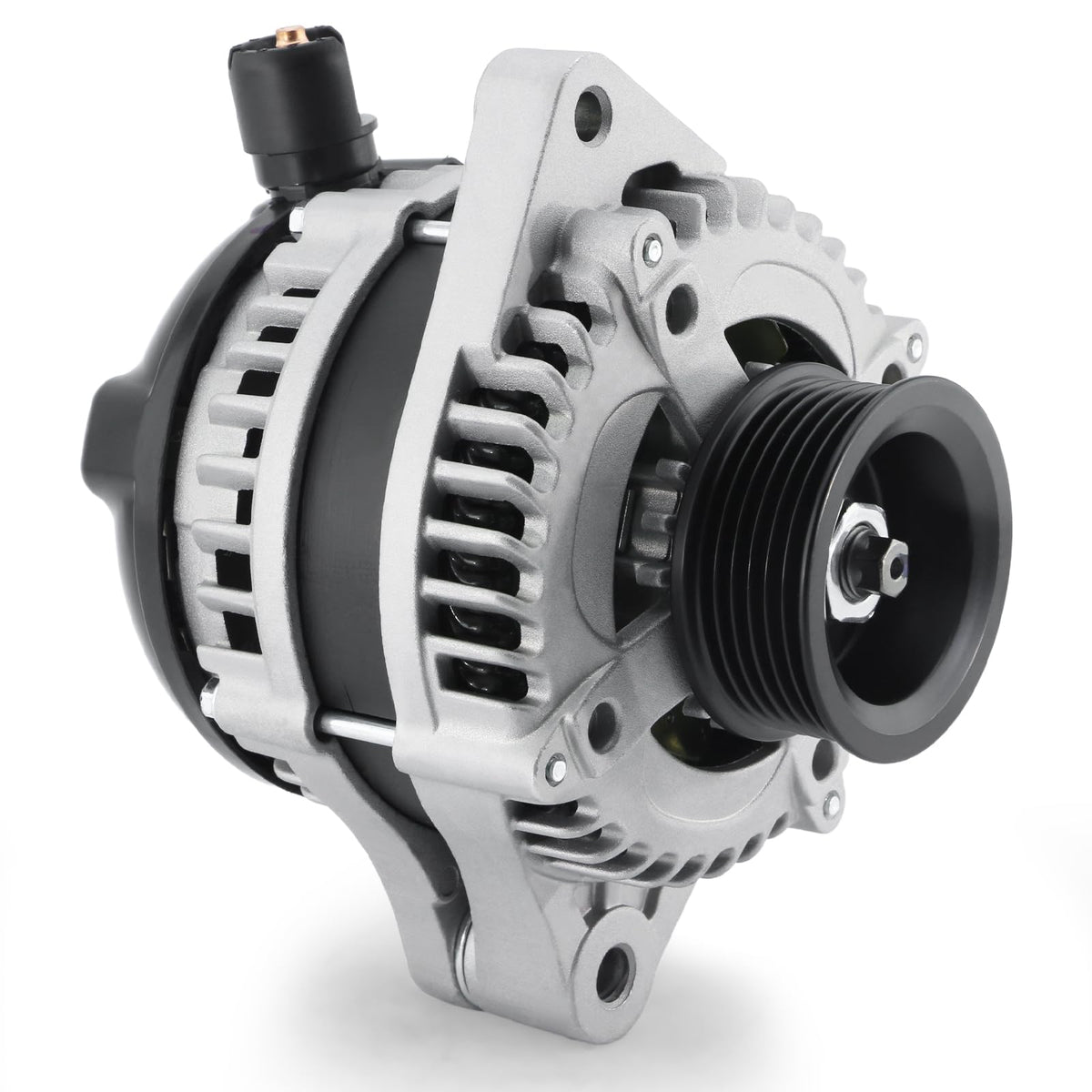 EnTurbo alternator front view showing compact fit for easy installation